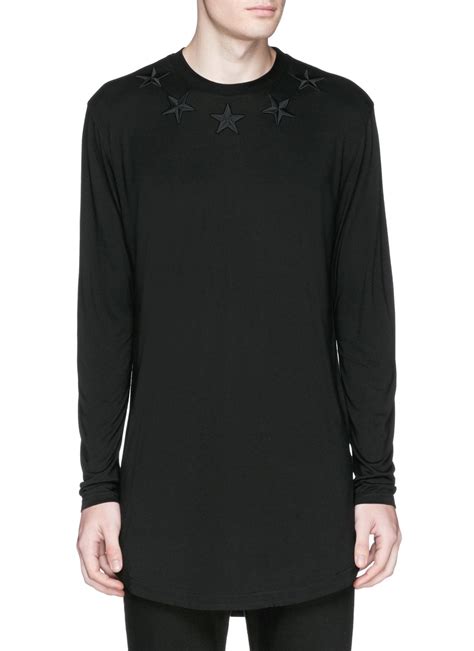 givenchy long sleeve star|Men's Designer T.